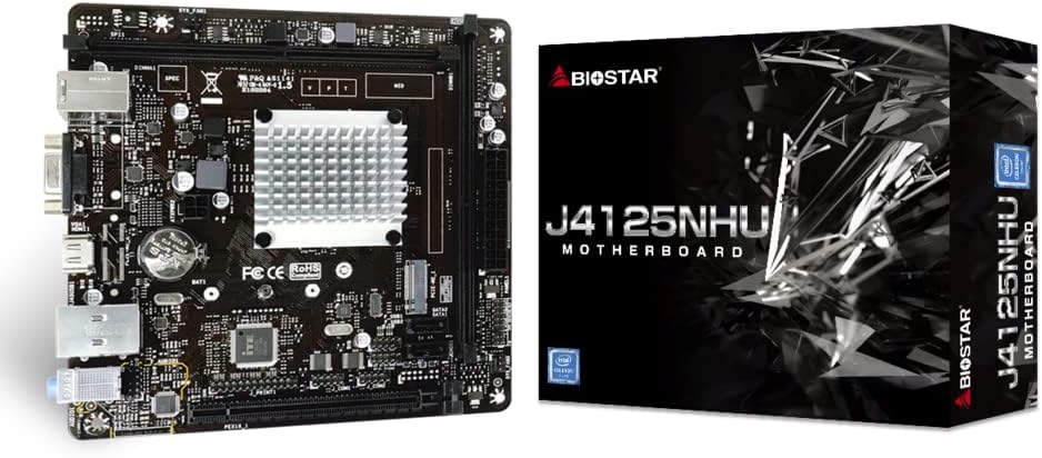 MotherBoard Biostar J4125nhu Color Negro Intel Ddr4 Mini Itx